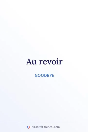 aesthetic french quote au revoir