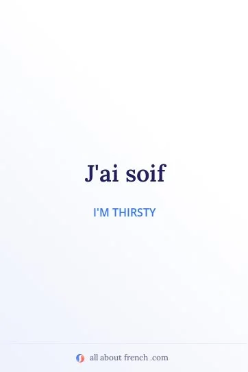aesthetic french quote avoir soif