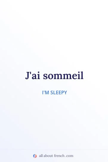 aesthetic french quote avoir sommeil