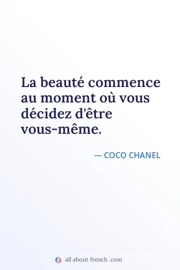 aesthetic french quote beaute commence etre vous meme