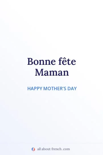 aesthetic french quote bonne fete maman