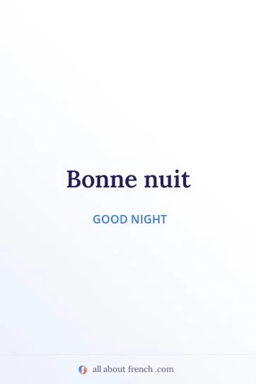 aesthetic french quote bonne nuit