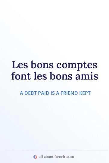 aesthetic french quote bons comptes font les bons amis