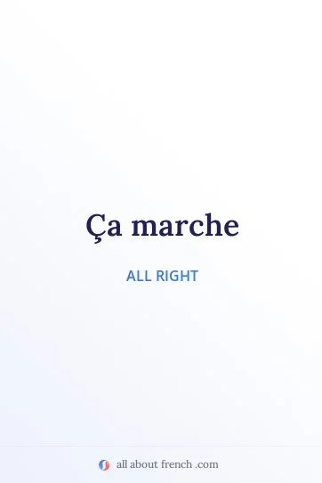 aesthetic french quote ca marche