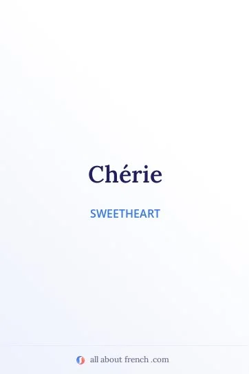 aesthetic french quote cherie