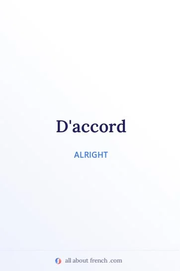aesthetic french quote daccord