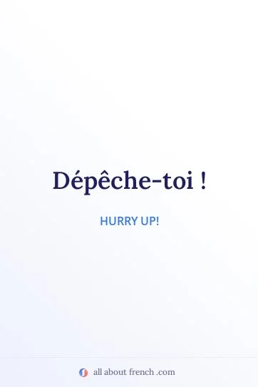 aesthetic french quote depeche toi