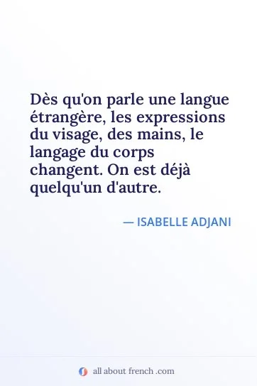 aesthetic french quote des quon parle une langue etrangere