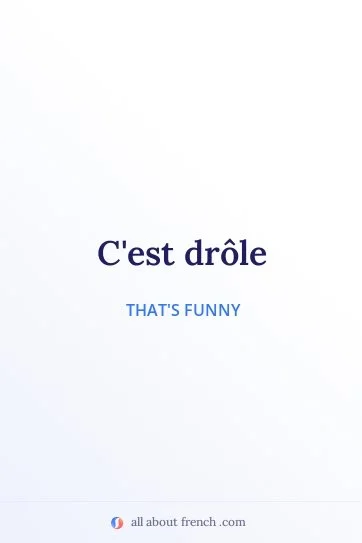 aesthetic french quote drole