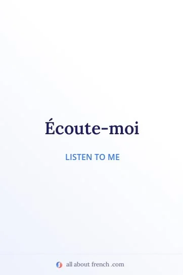 aesthetic french quote ecoute moi