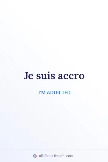 aesthetic french quote etre accro
