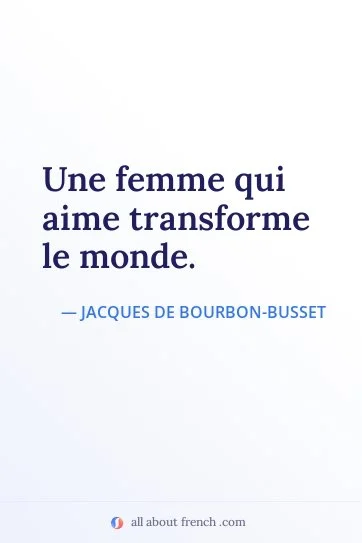 aesthetic french quote femme qui aime transforme le monde