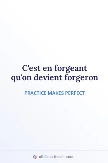 aesthetic french quote forgeant quon devient forgeron