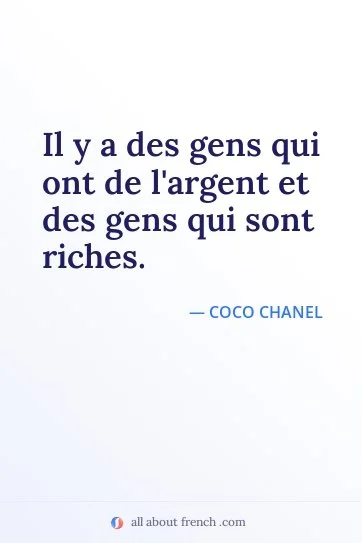 aesthetic french quote gens ont argent gens riches