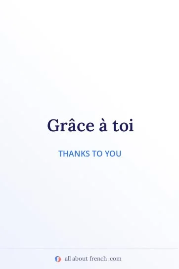 aesthetic french quote grace a toi