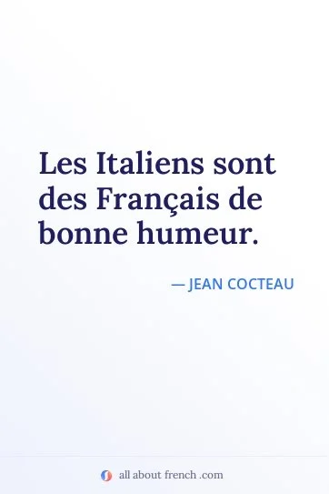 aesthetic french quote italiens francais de bonne humeur