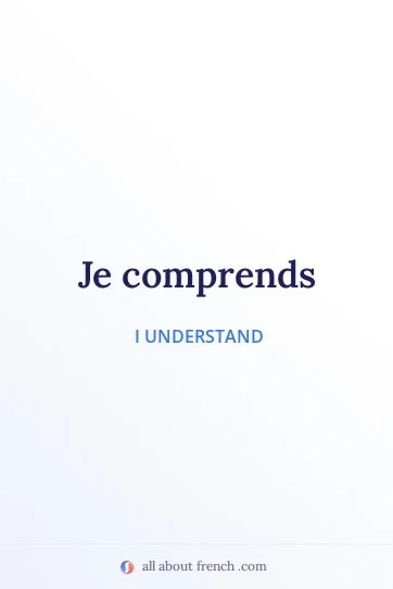 aesthetic french quote je comprends