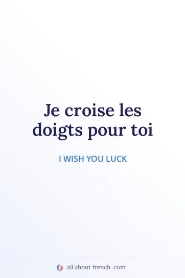 aesthetic french quote je croise les doigts pour toi