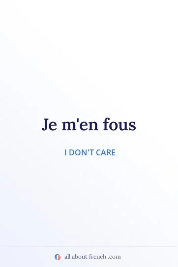 aesthetic french quote je men fous