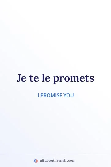 aesthetic french quote je promets
