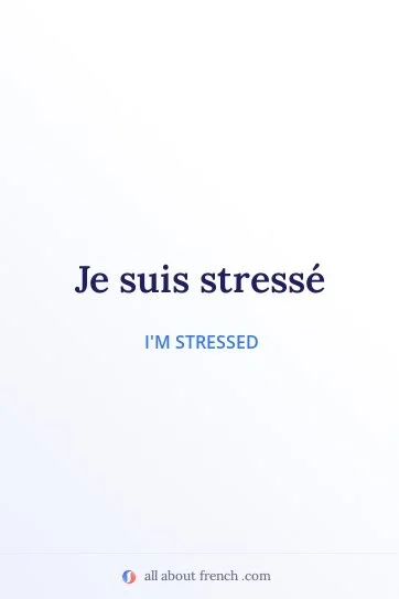 aesthetic french quote je suis stresse