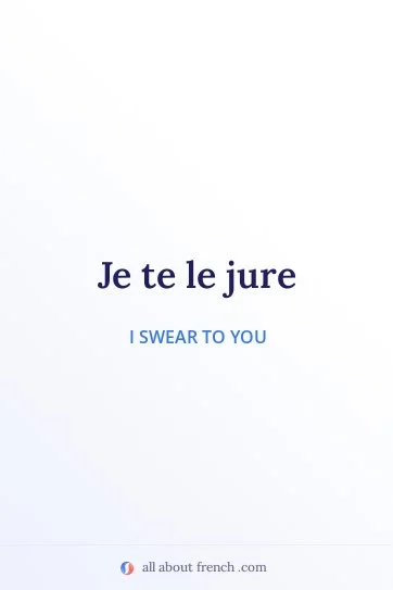 aesthetic french quote je te le jure