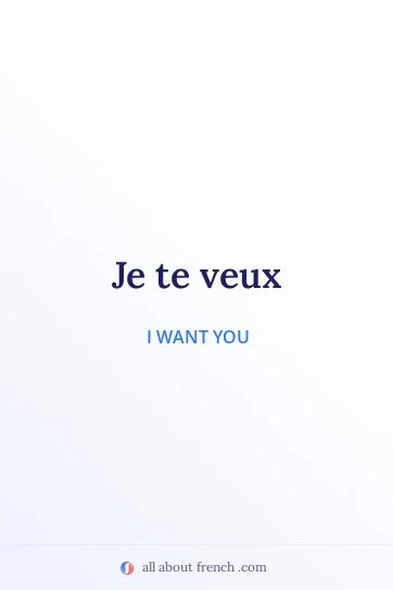 aesthetic french quote je te veux
