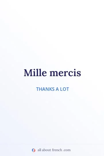aesthetic french quote mille mercis