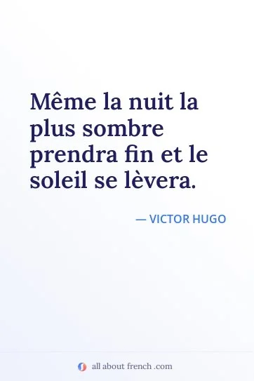 aesthetic french quote nuit sombre prendra fin