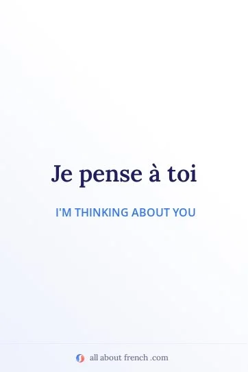 aesthetic french quote pense a toi