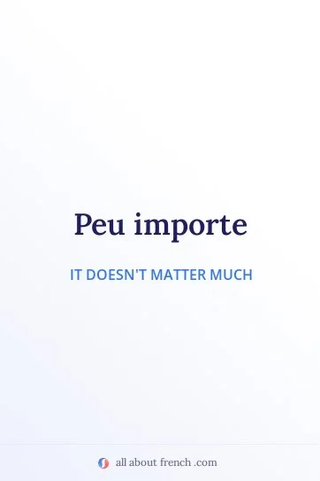 aesthetic french quote peu importe
