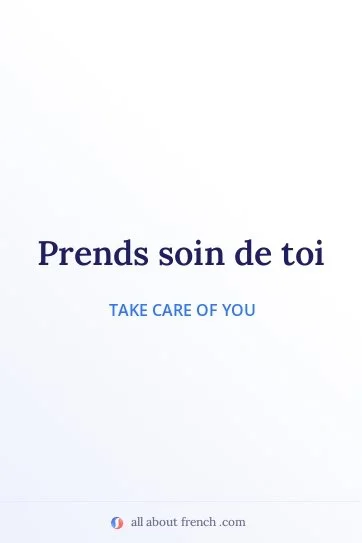 aesthetic french quote prends soin de toi
