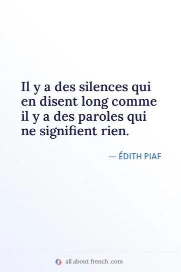 aesthetic french quote silences disent long paroles signifient rien