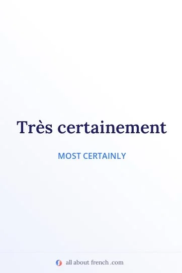 aesthetic french quote tres certainement
