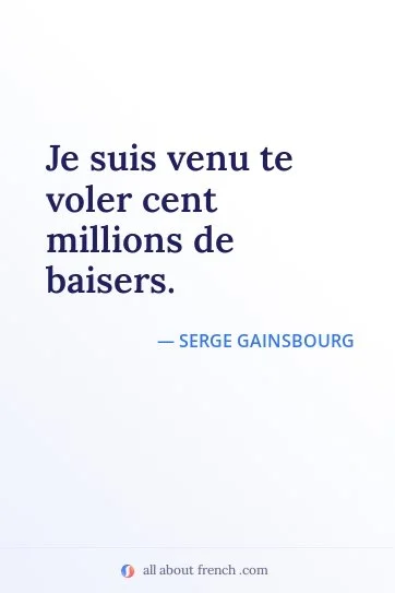aesthetic french quote venu voler cent millions baisers