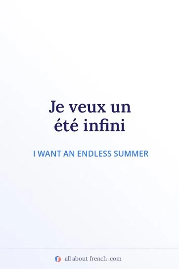 aesthetic french quote veux ete infini