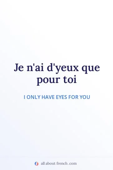 aesthetic french quote yeux que pour toi